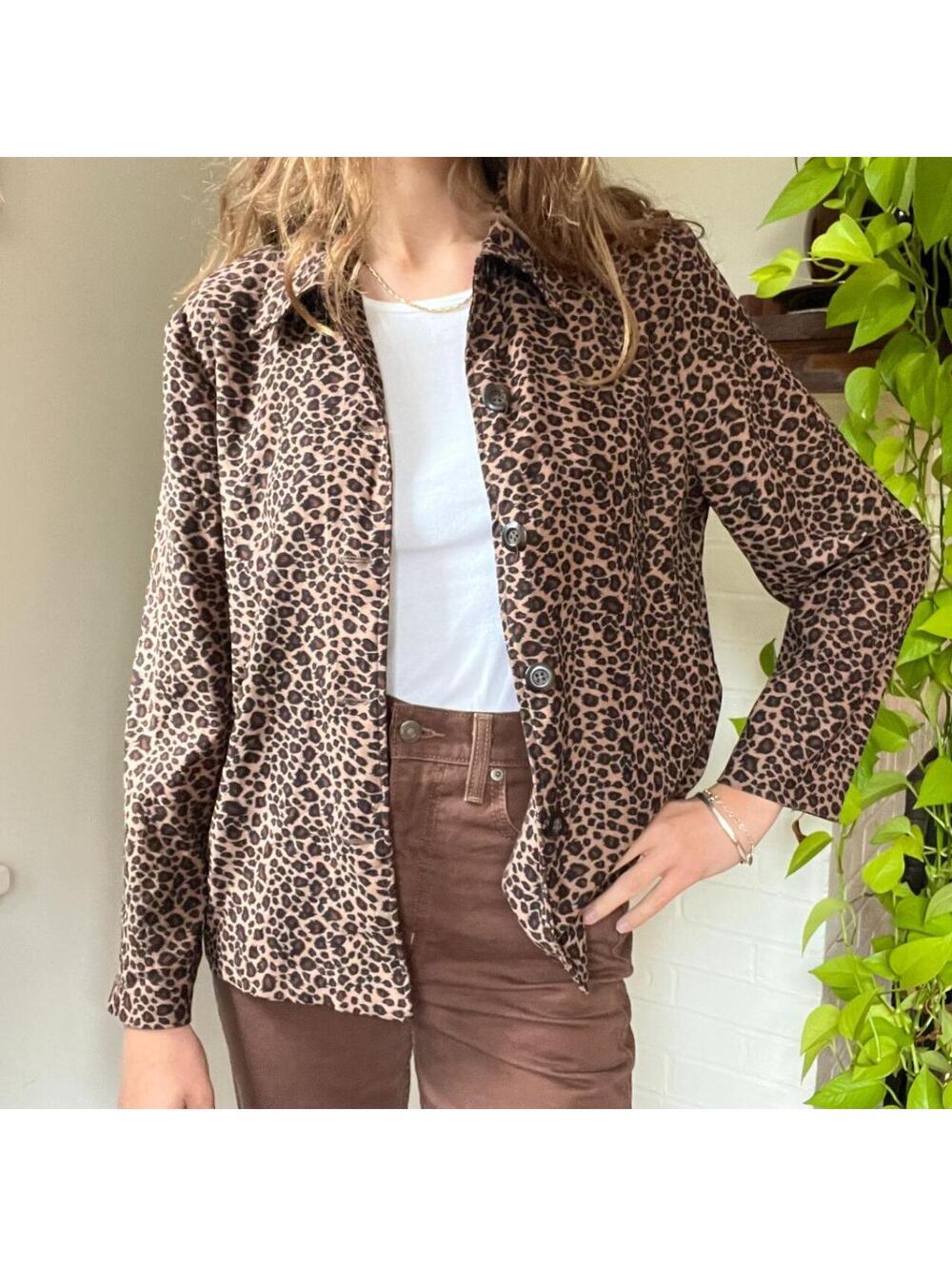 Vintage Leopard Print Briggs Jacket